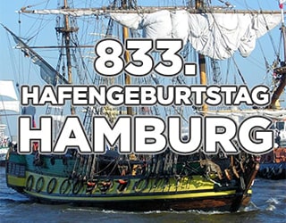 Einladung zur Einlaufparade – 833. Hafengeburtstag Hamburg