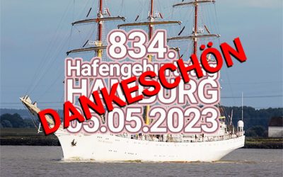 Einladung zur Einlaufparade – 834. Hafengeburtstag Hamburg